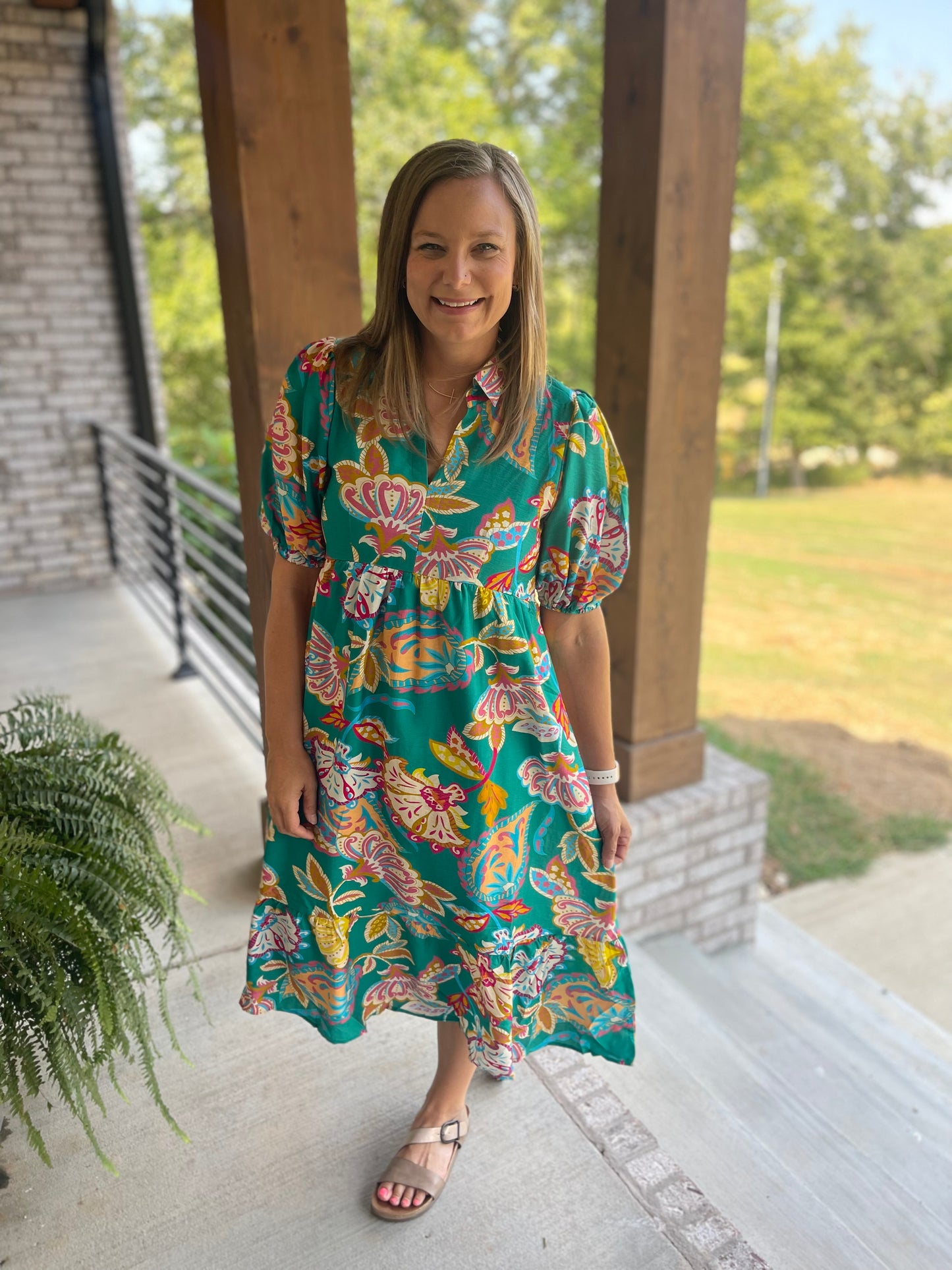 Floral Wave Dress