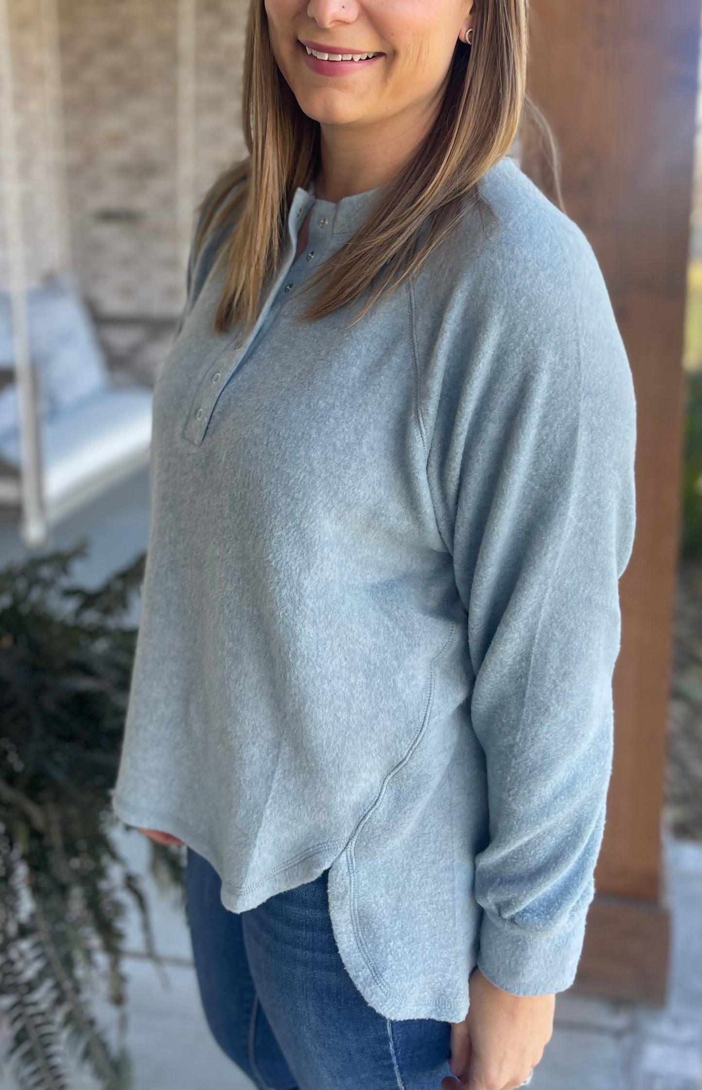 Button Fleece top
