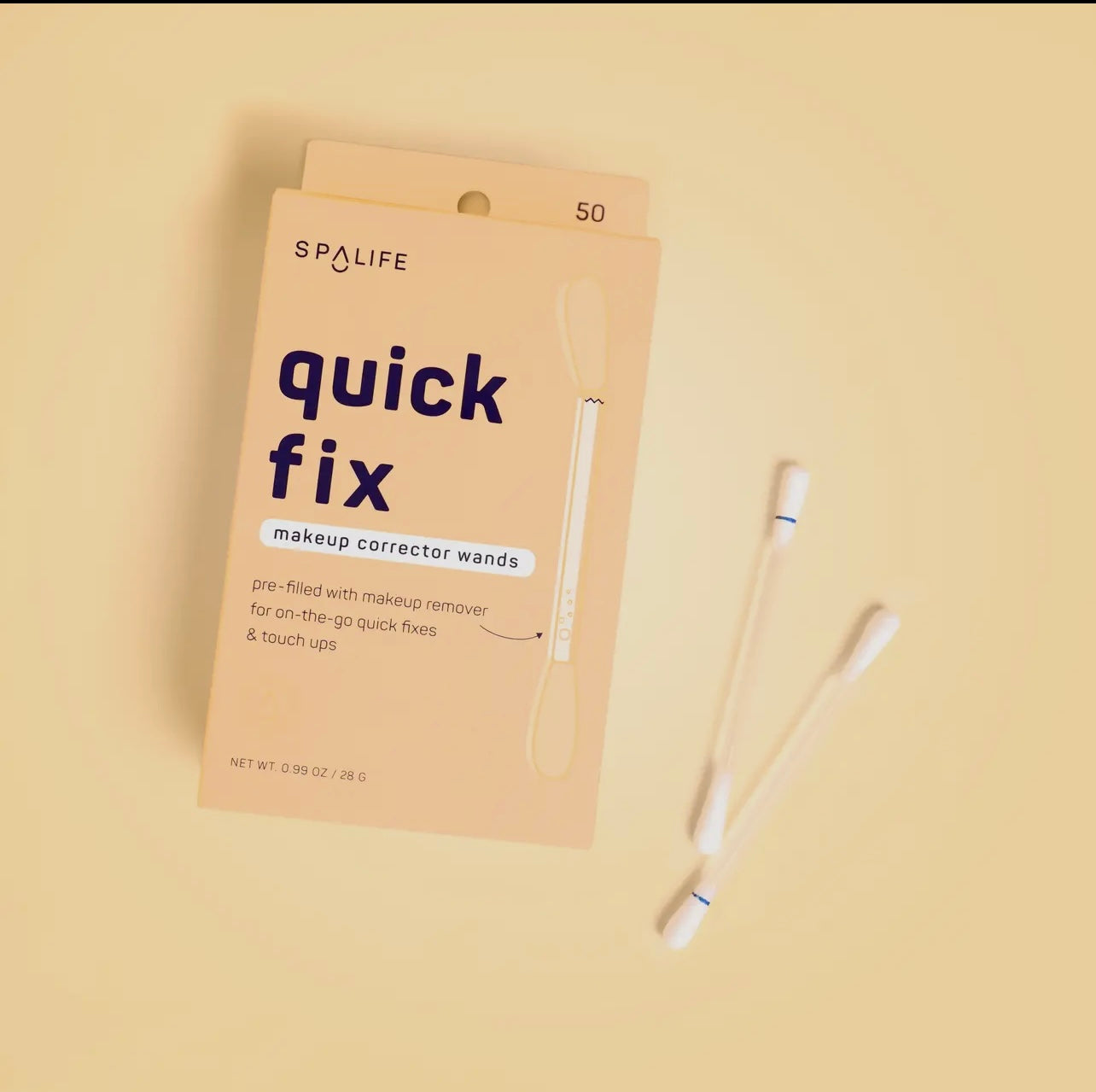 Quick fix makeup remover wands