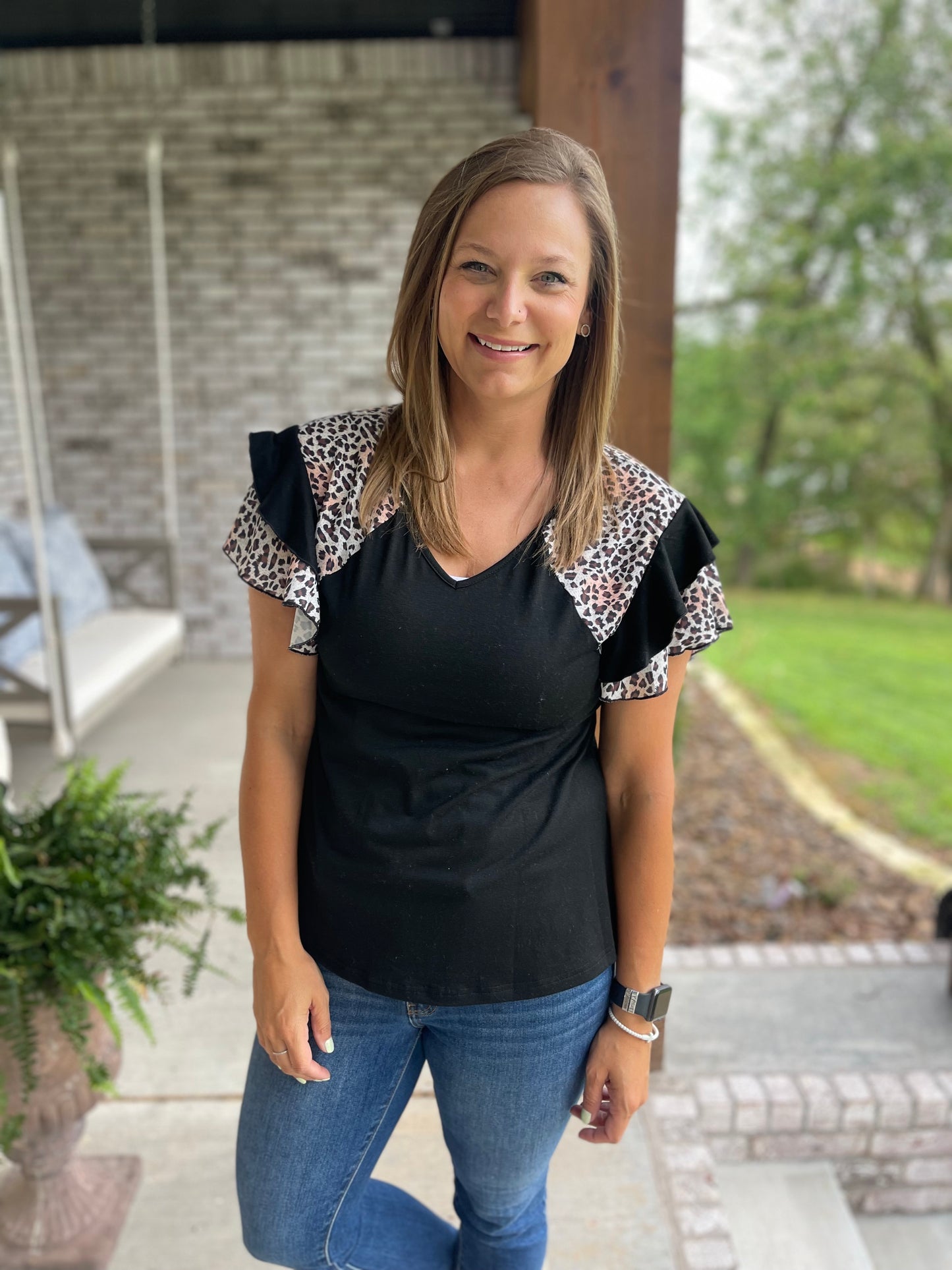 Leopard Levi top