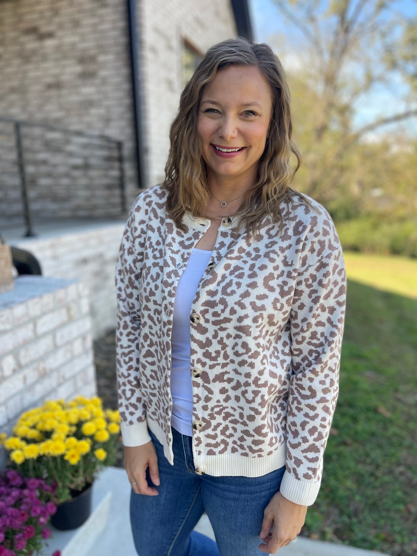 Muted leopard Cardigan