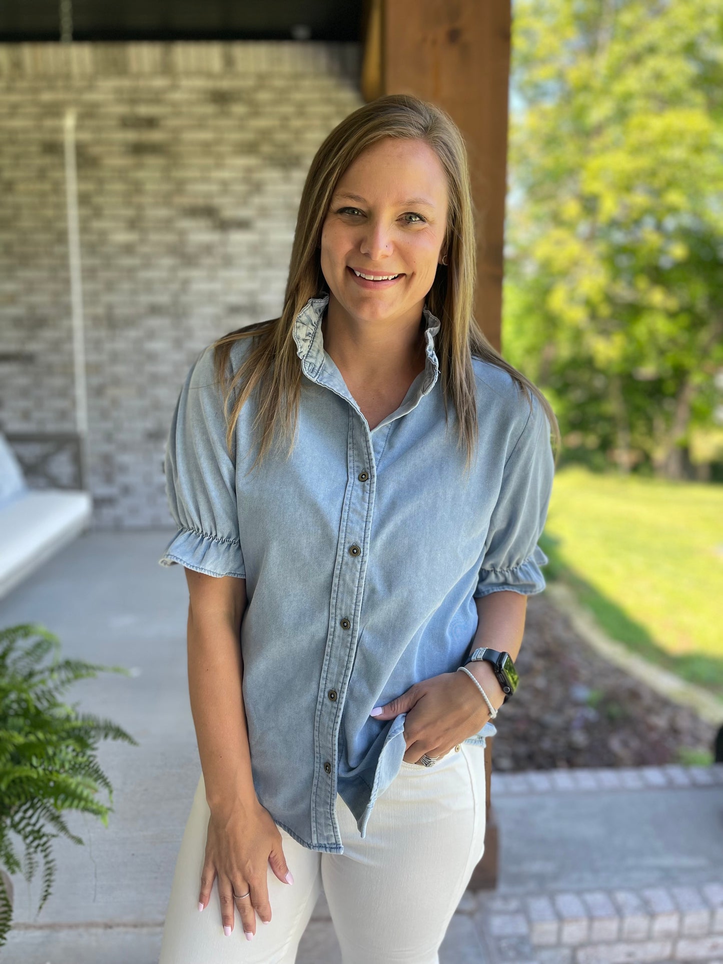 Denim Beau top