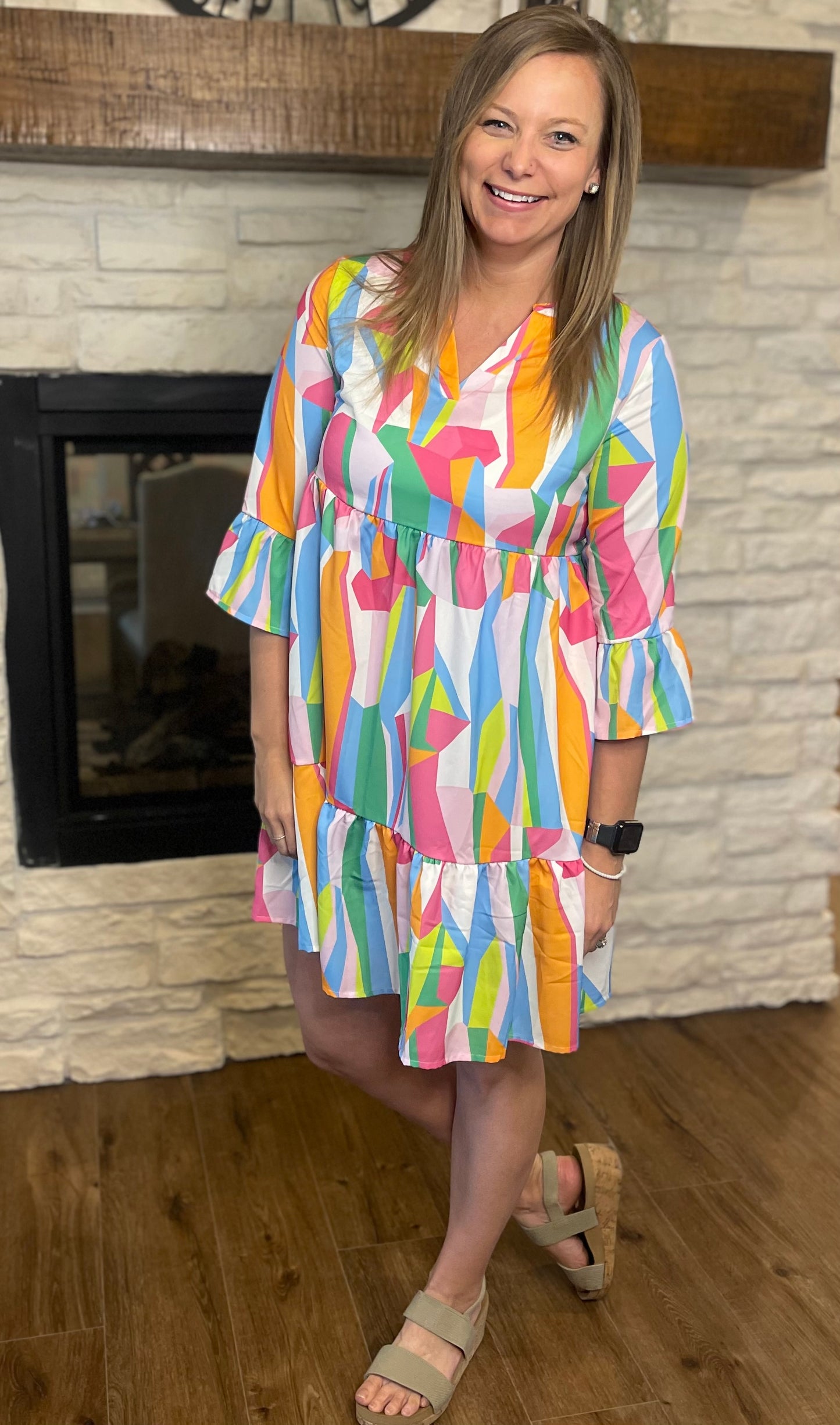 Abstract painted dress