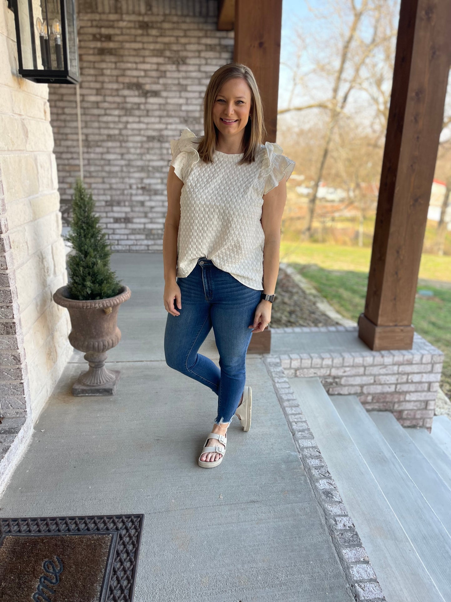 Abby Textured Flutter