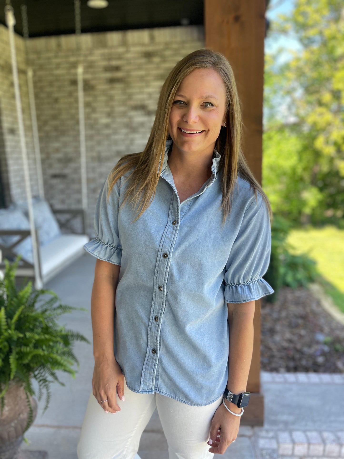 Denim Beau top