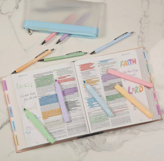 Bible Journaling pen and highlighter set
