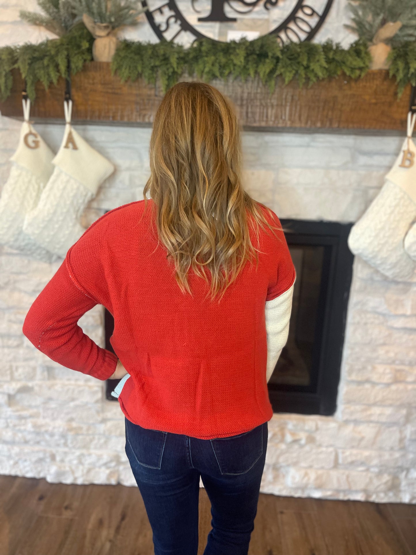 Gayle color block sweater