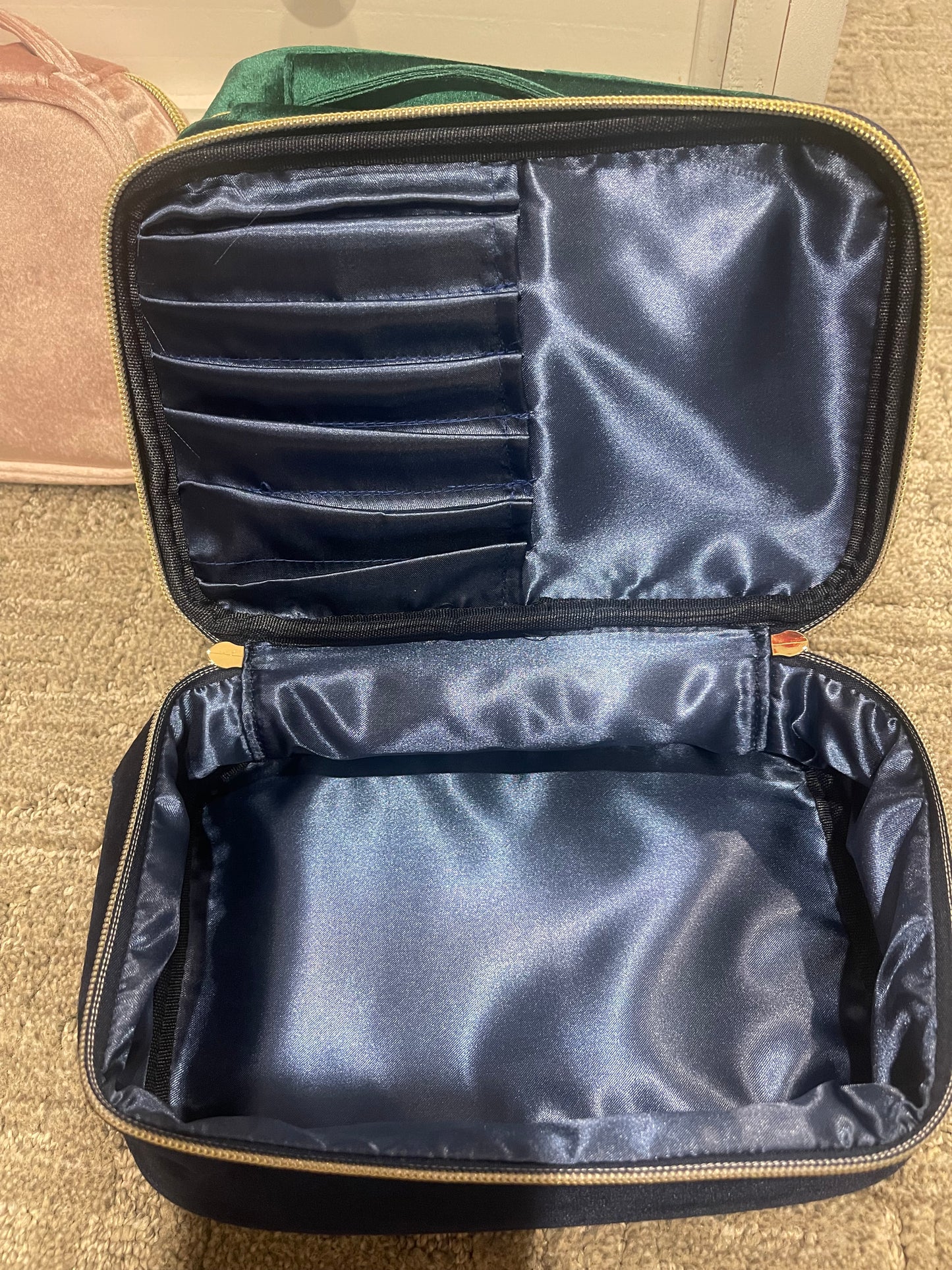 Velvet cosmetic bag