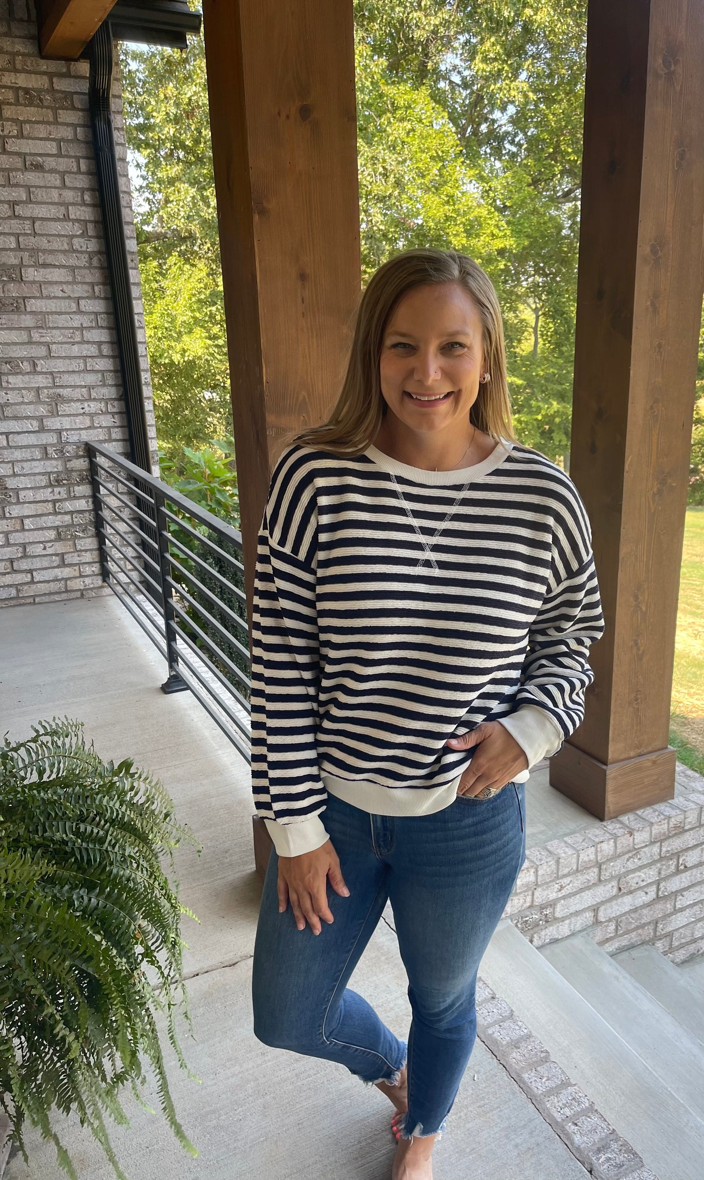 Nautical stripe top