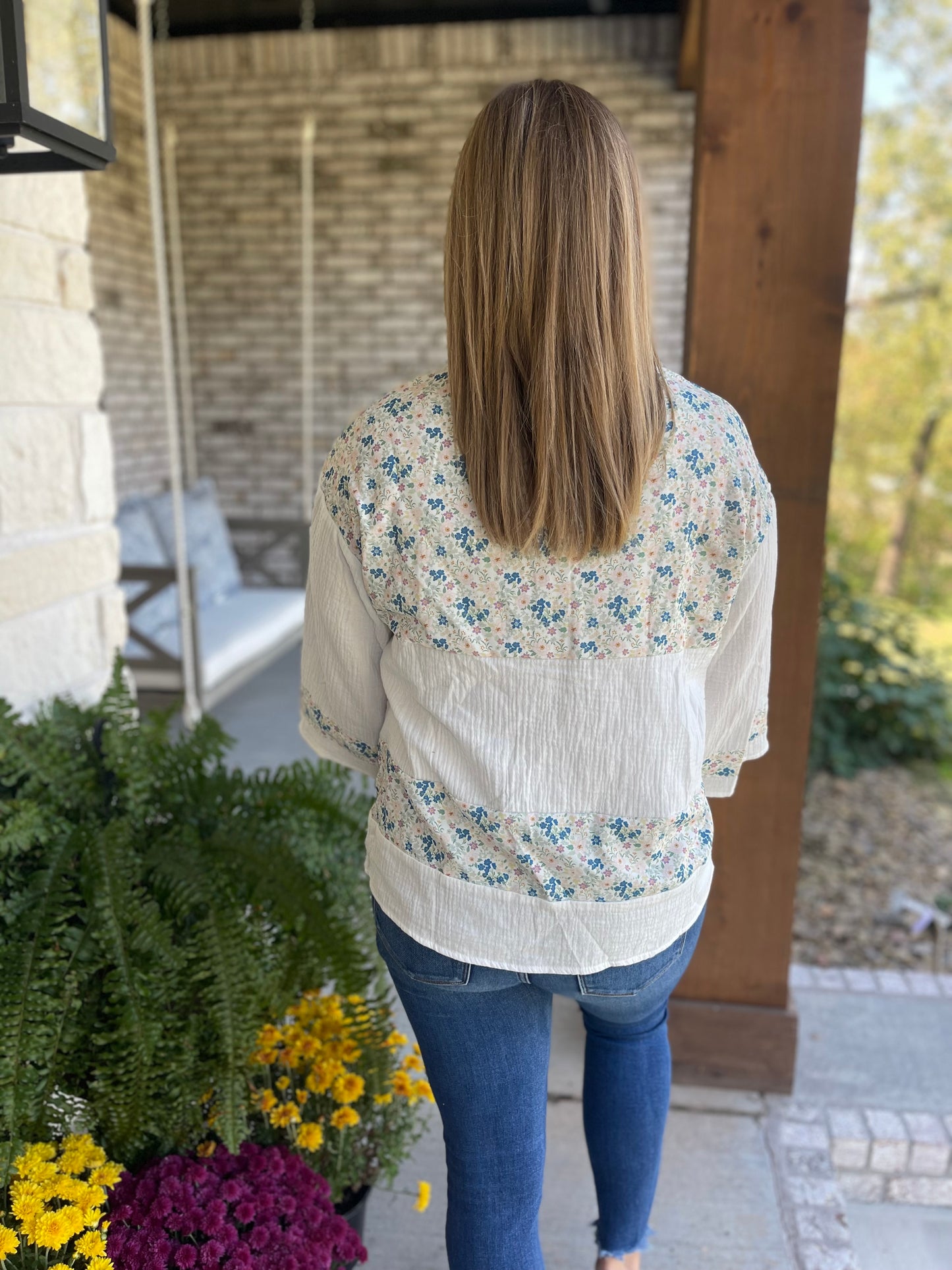 Floral Woven Top