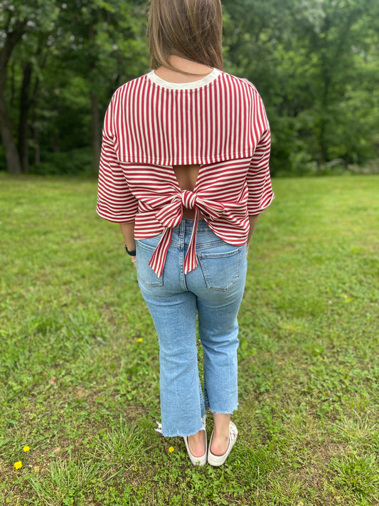 In the works tie Top