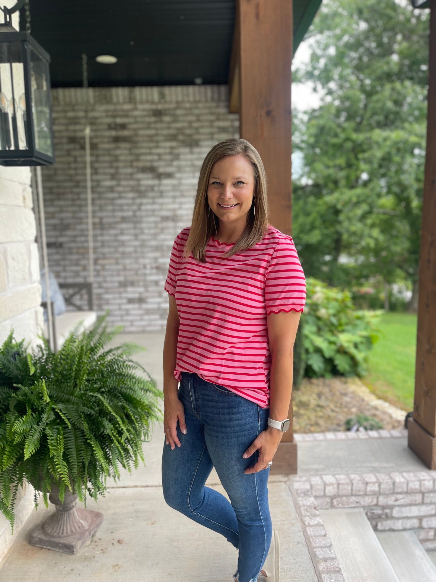 Watermelon Stripe tee