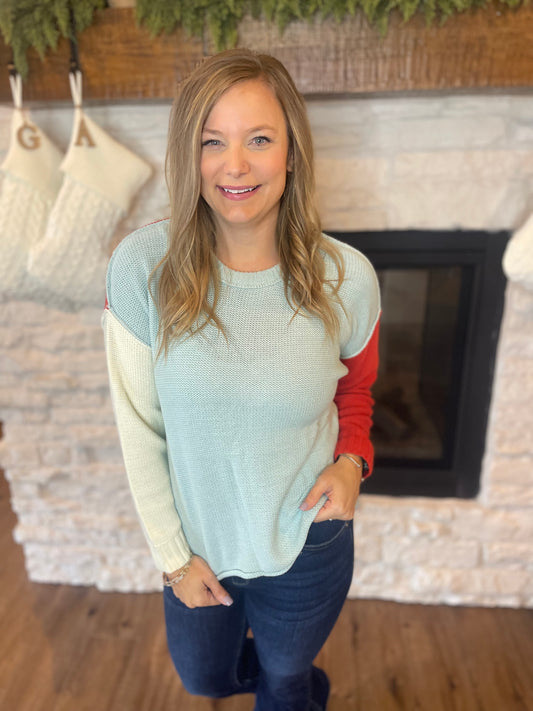 Gayle color block sweater