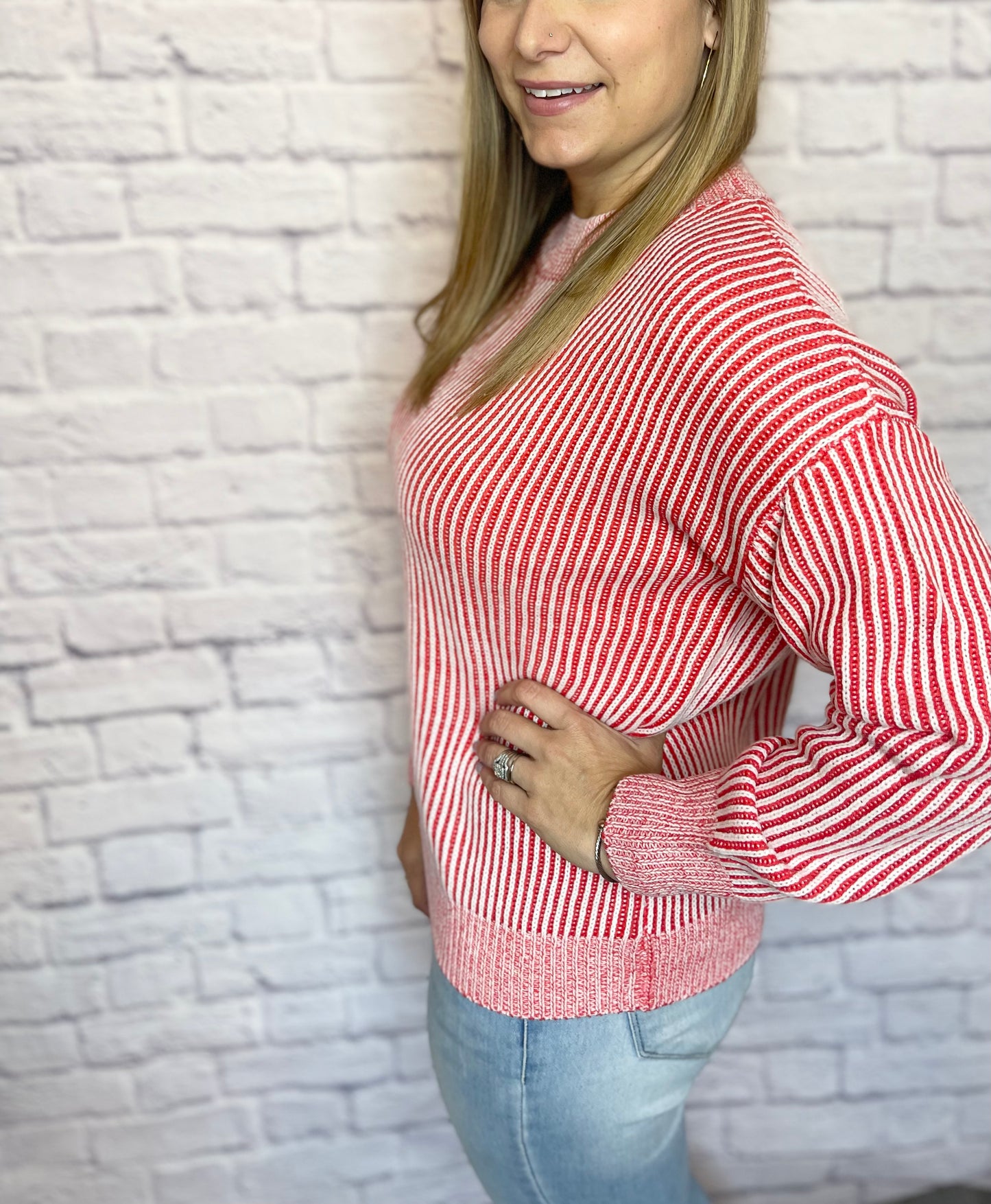 candy stripe sweater