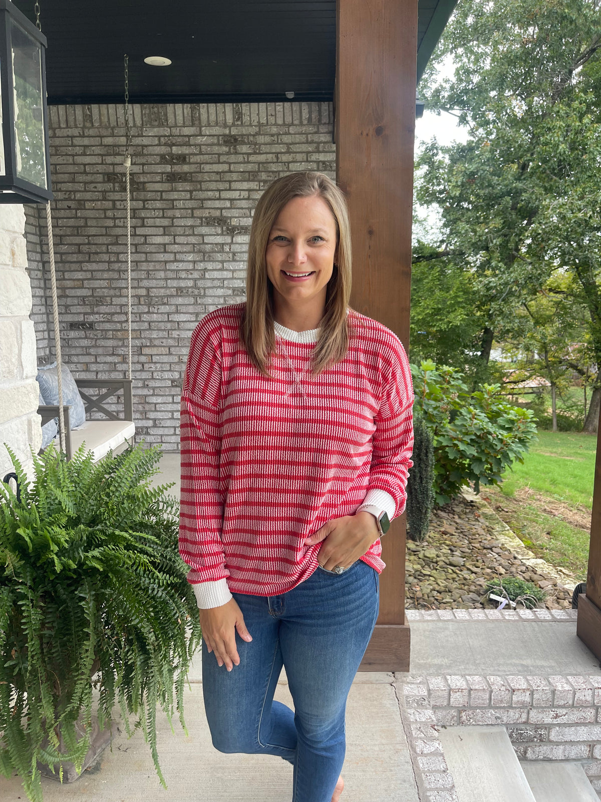 Basic Rib Long sleeve Tops