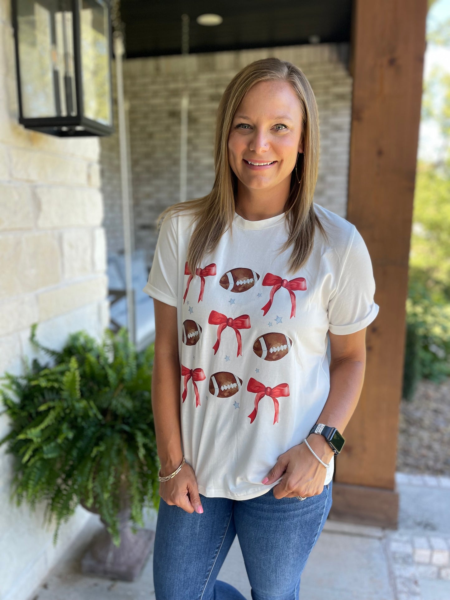 Southern Belle Football Tee