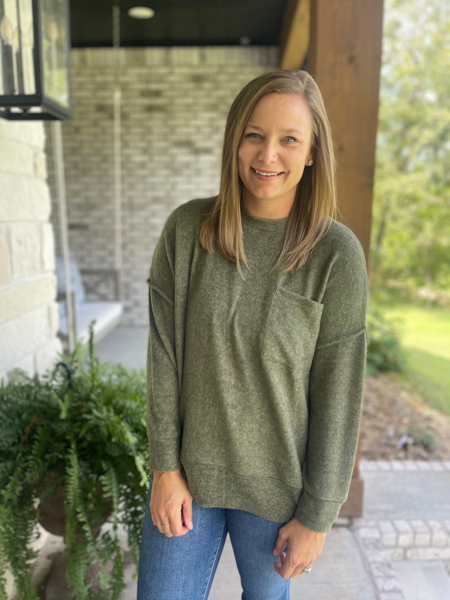 Fleece pocket top