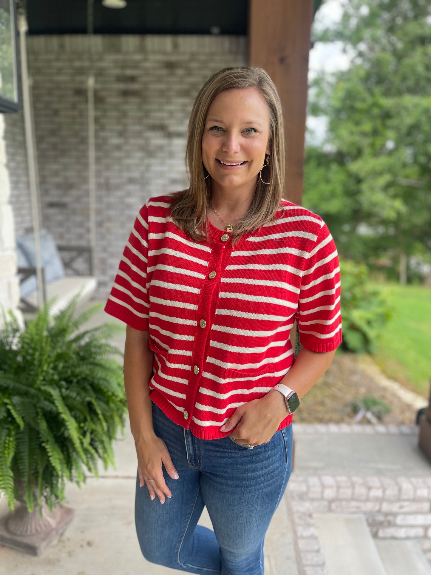 Majestic stripe cardigan