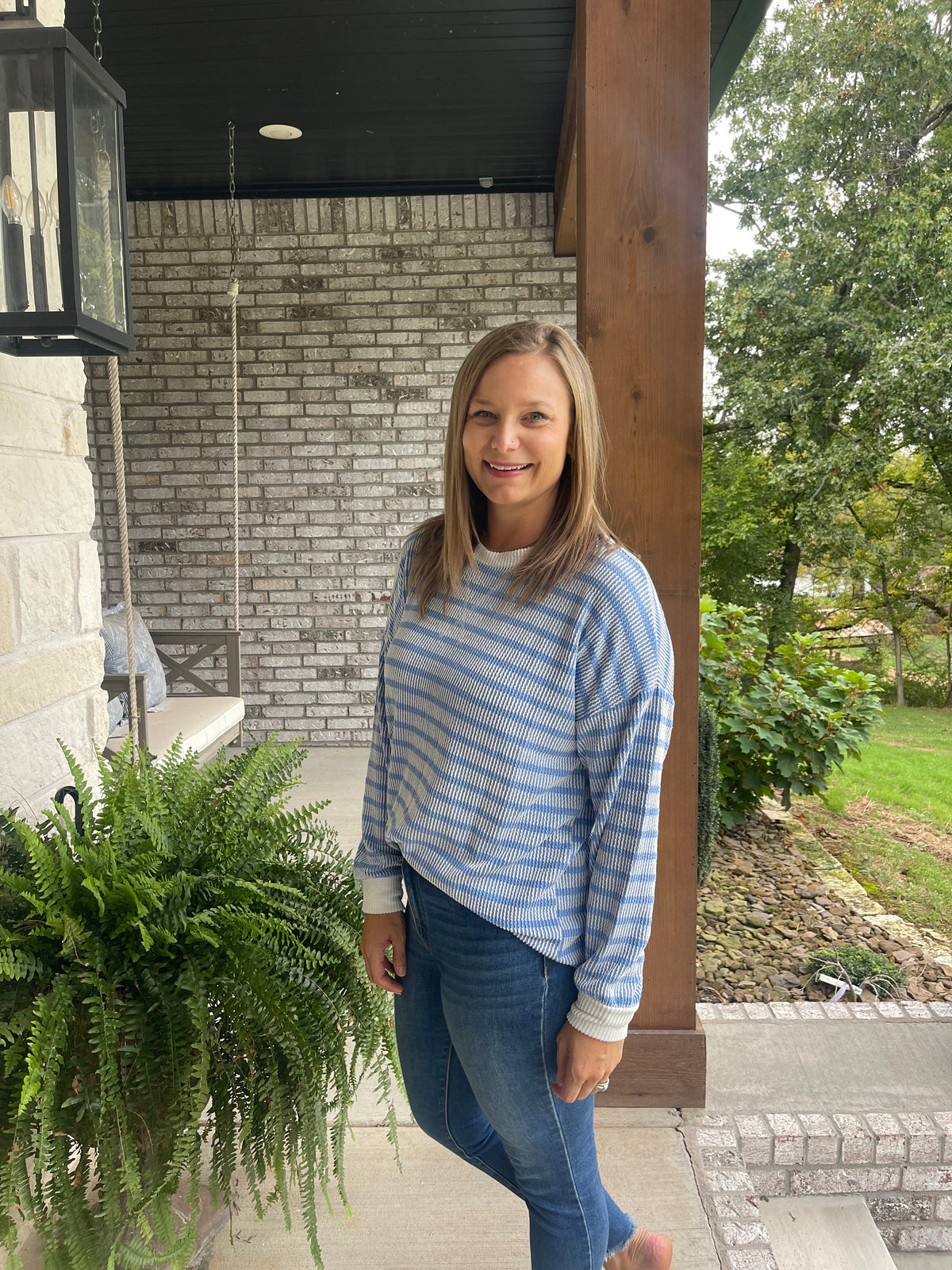 Basic Rib Long sleeve Tops