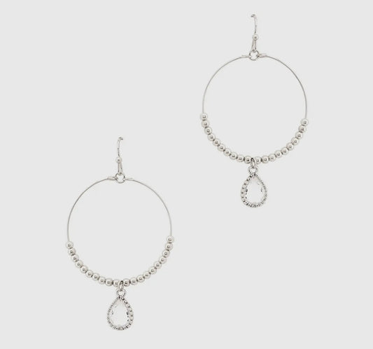 Clear Drop Earrings