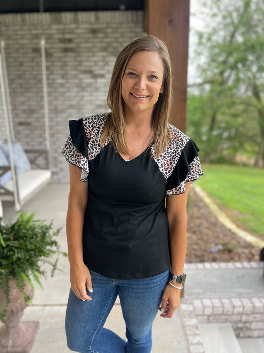 Leopard Levi top