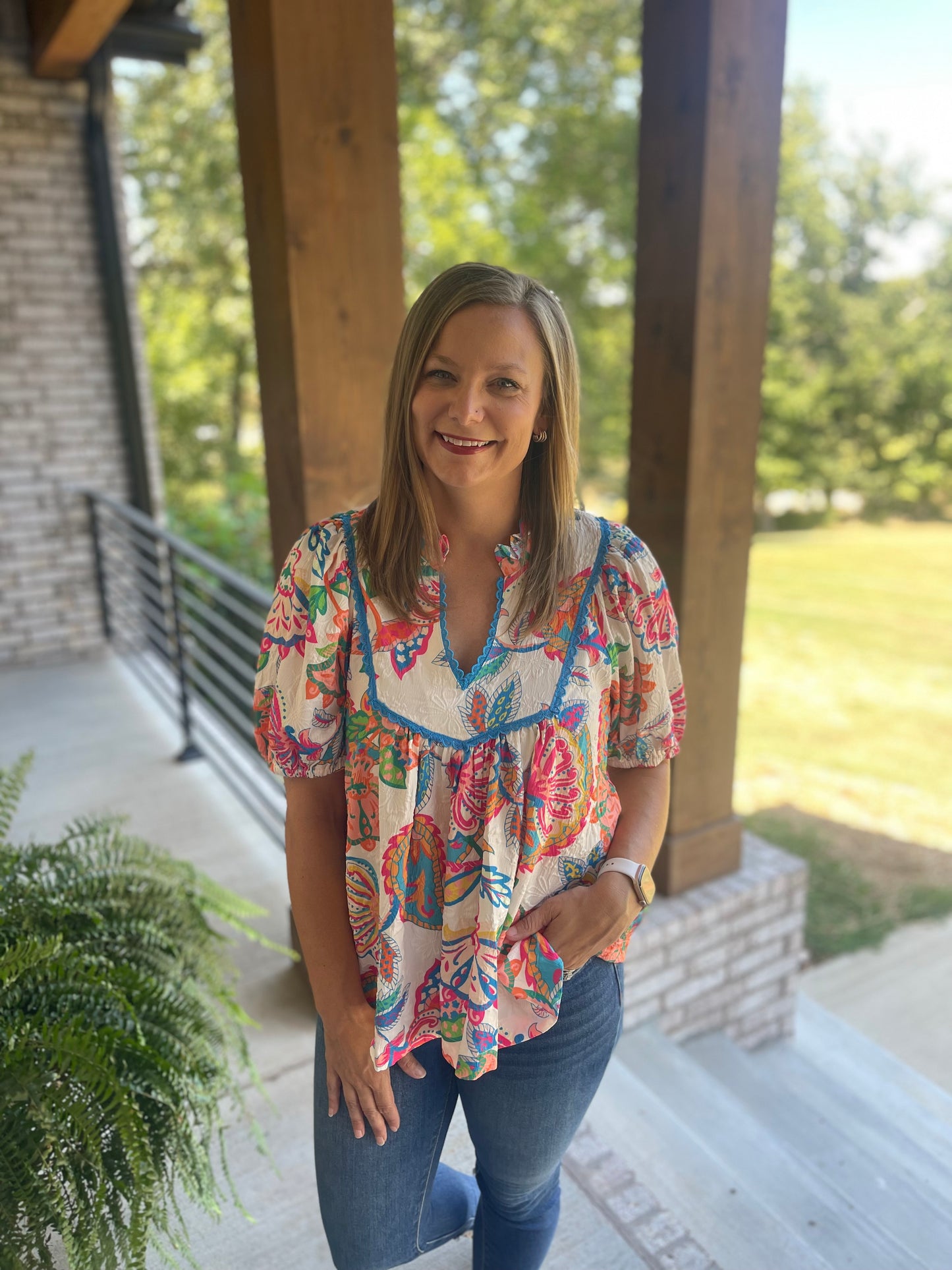 Floral Wave top