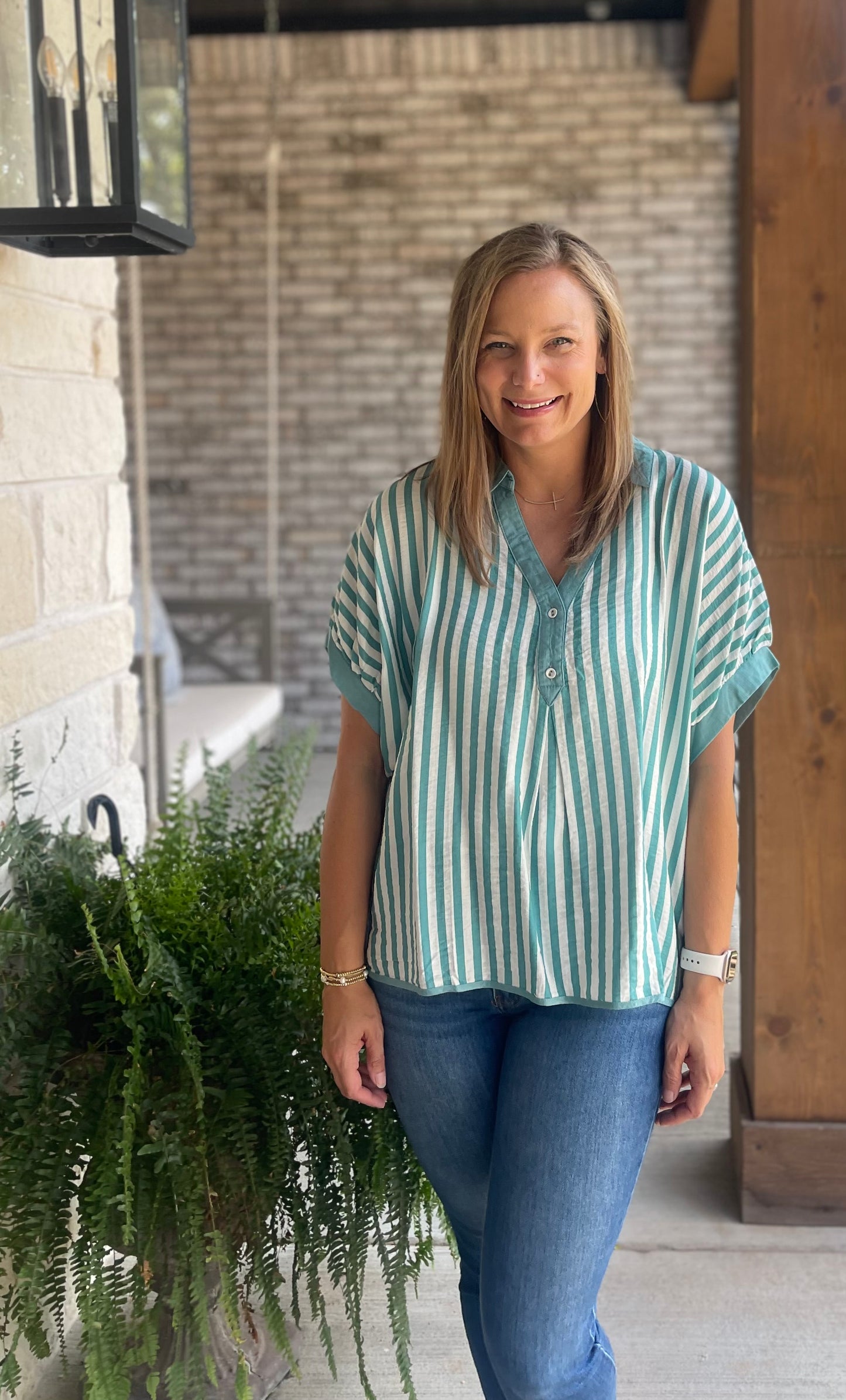 Happy Days Stripe Top