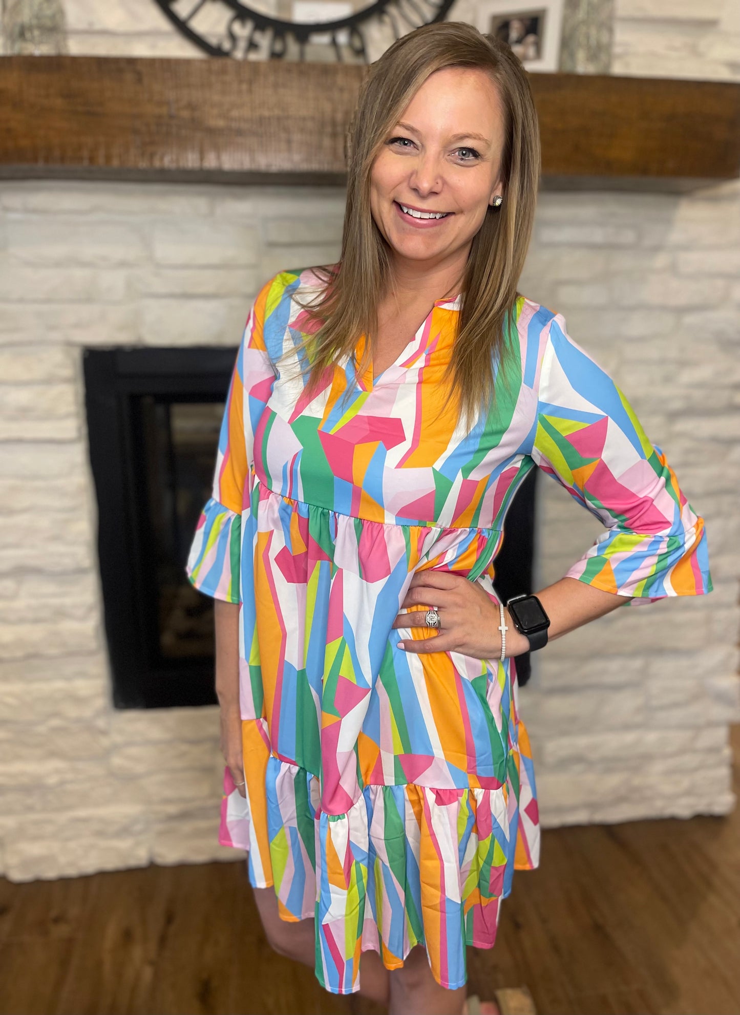 Abstract painted dress