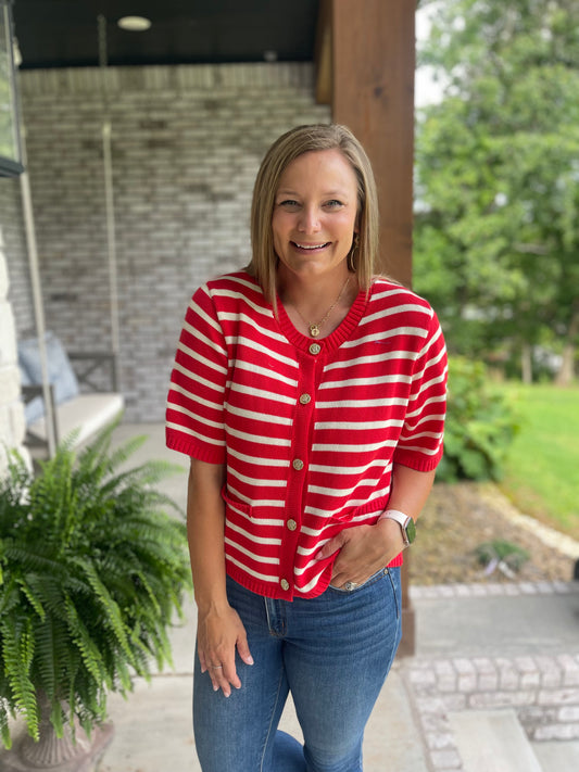 Majestic stripe cardigan