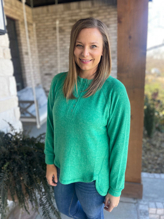 Button Fleece top