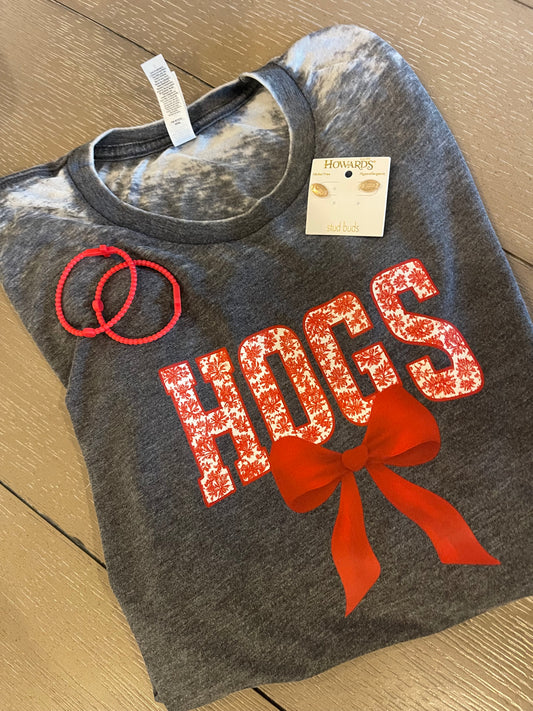 Floral HOGS Tee