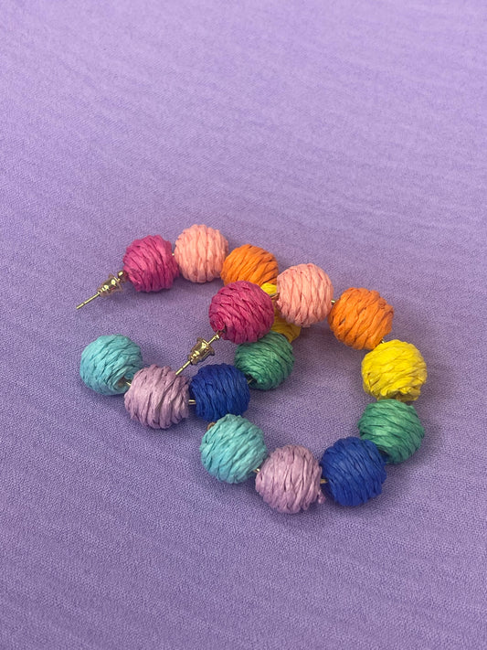 Celebration hoop earrings