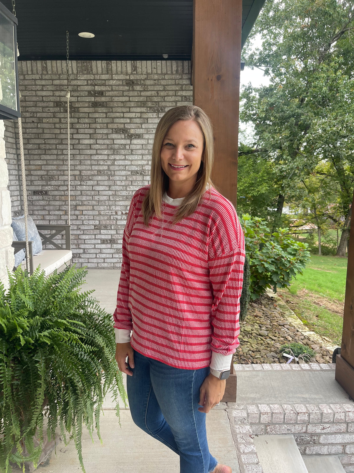 Basic Rib Long sleeve Tops