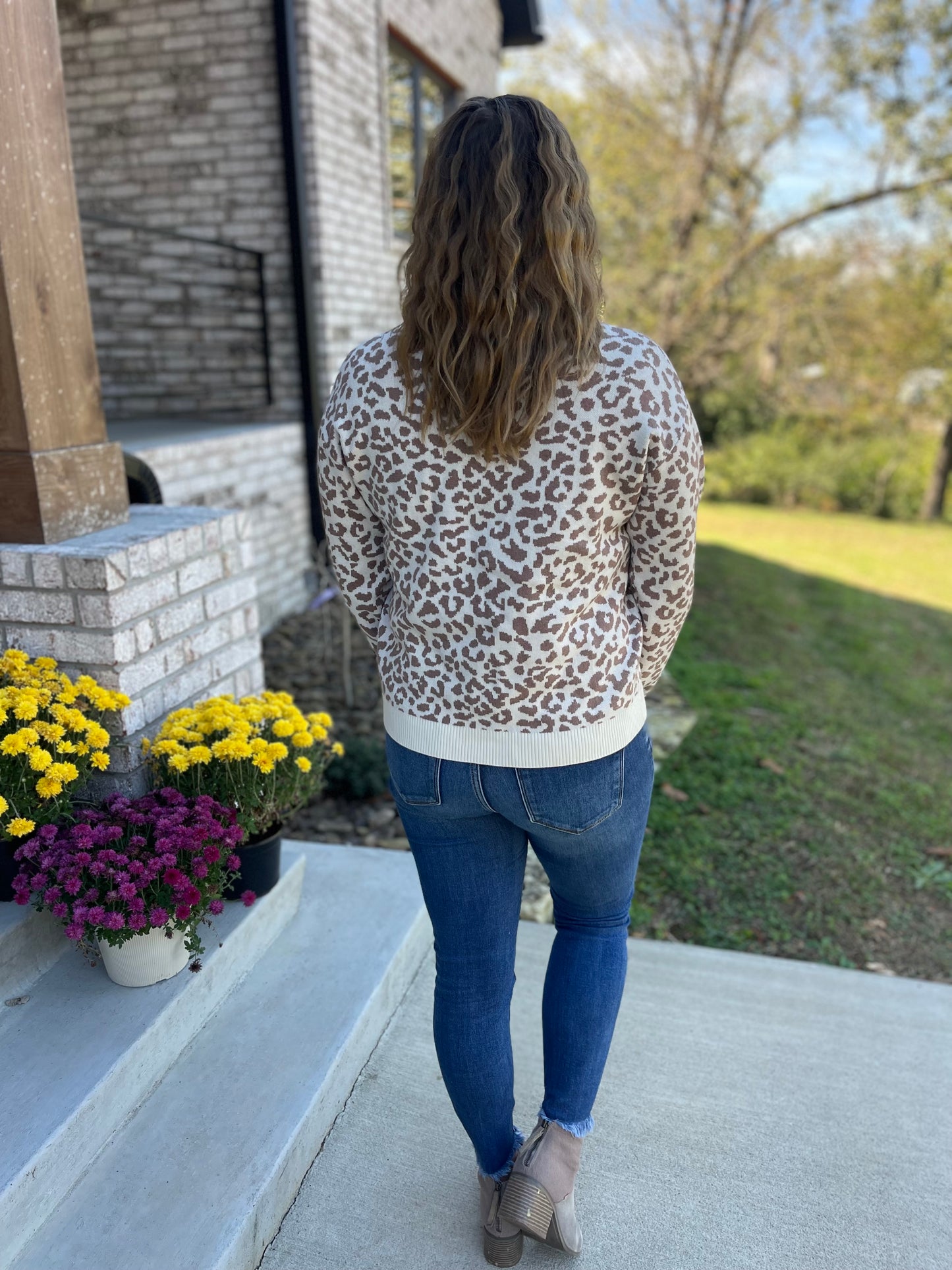 Muted leopard Cardigan