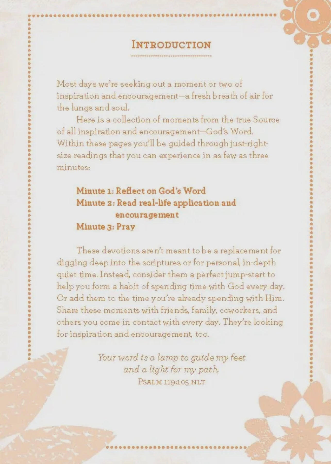 3 Minute devotions for women