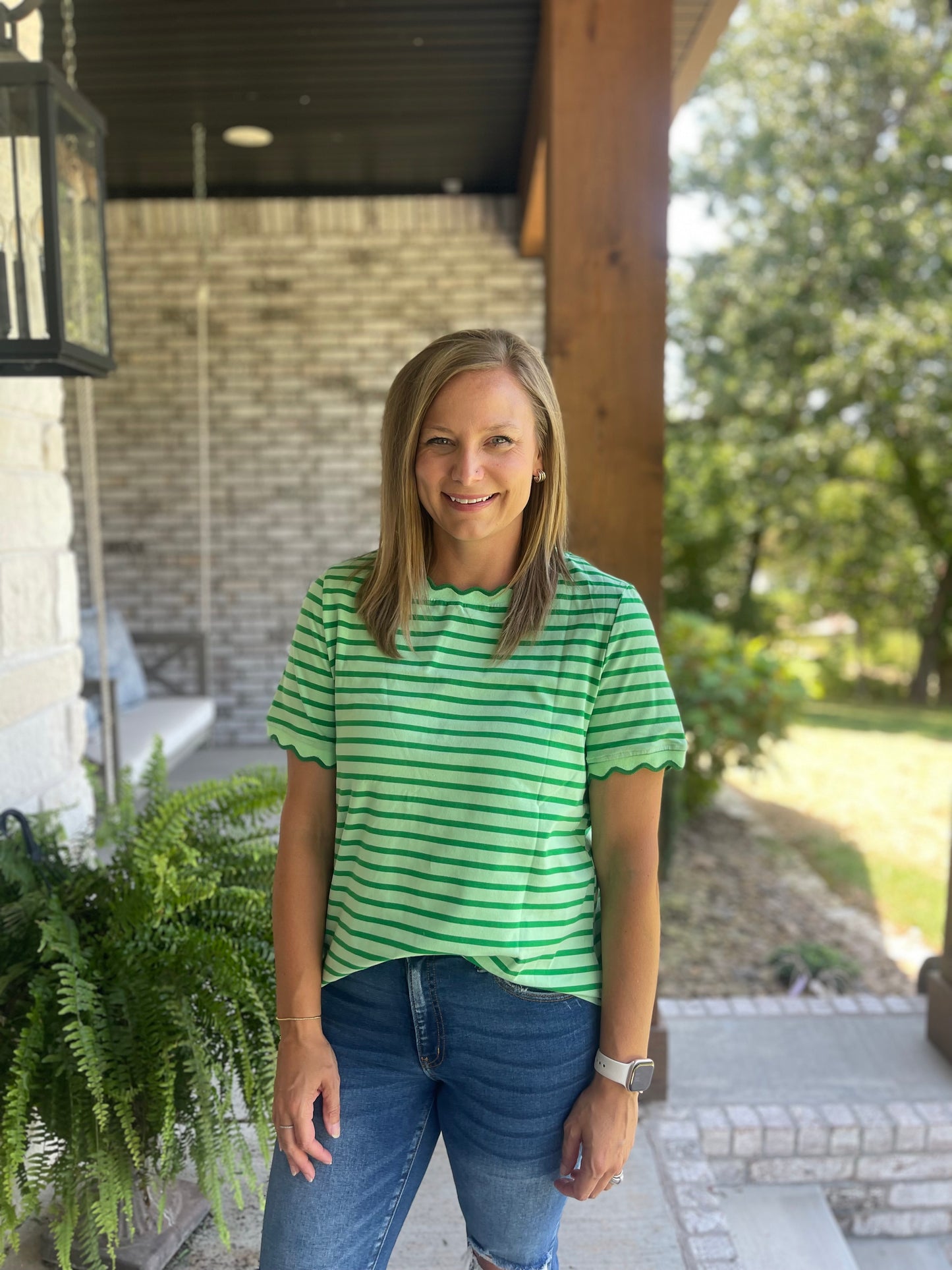 Watermelon Stripe tee