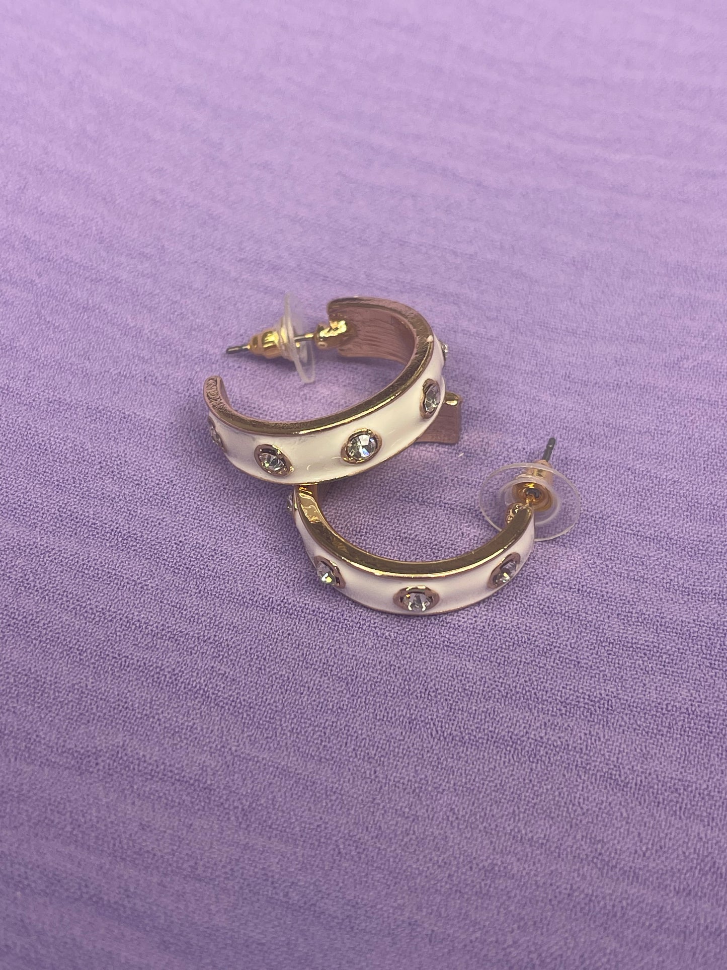Pam White Hoops