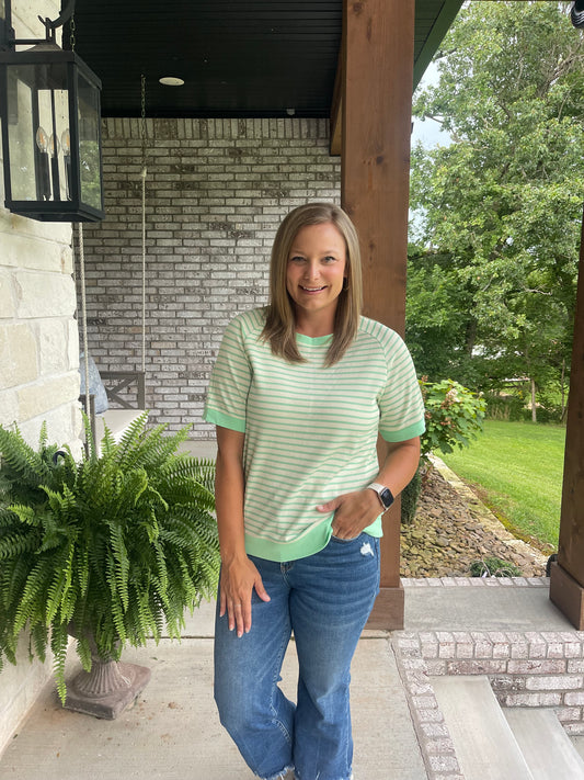 Lime Stripe tee