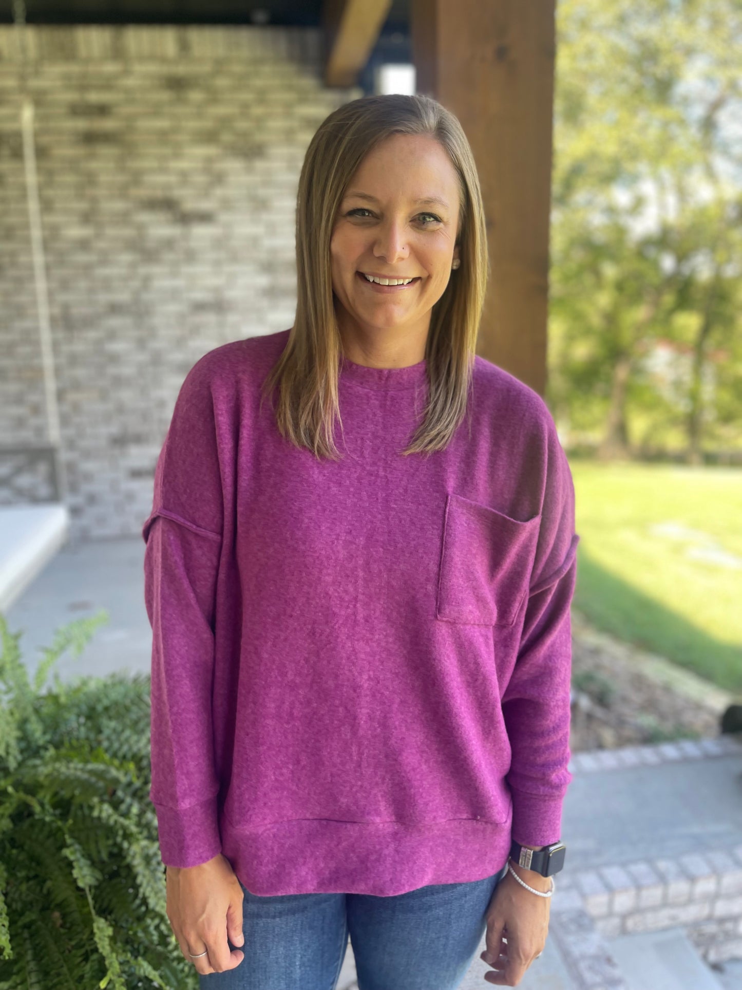 Fleece pocket top