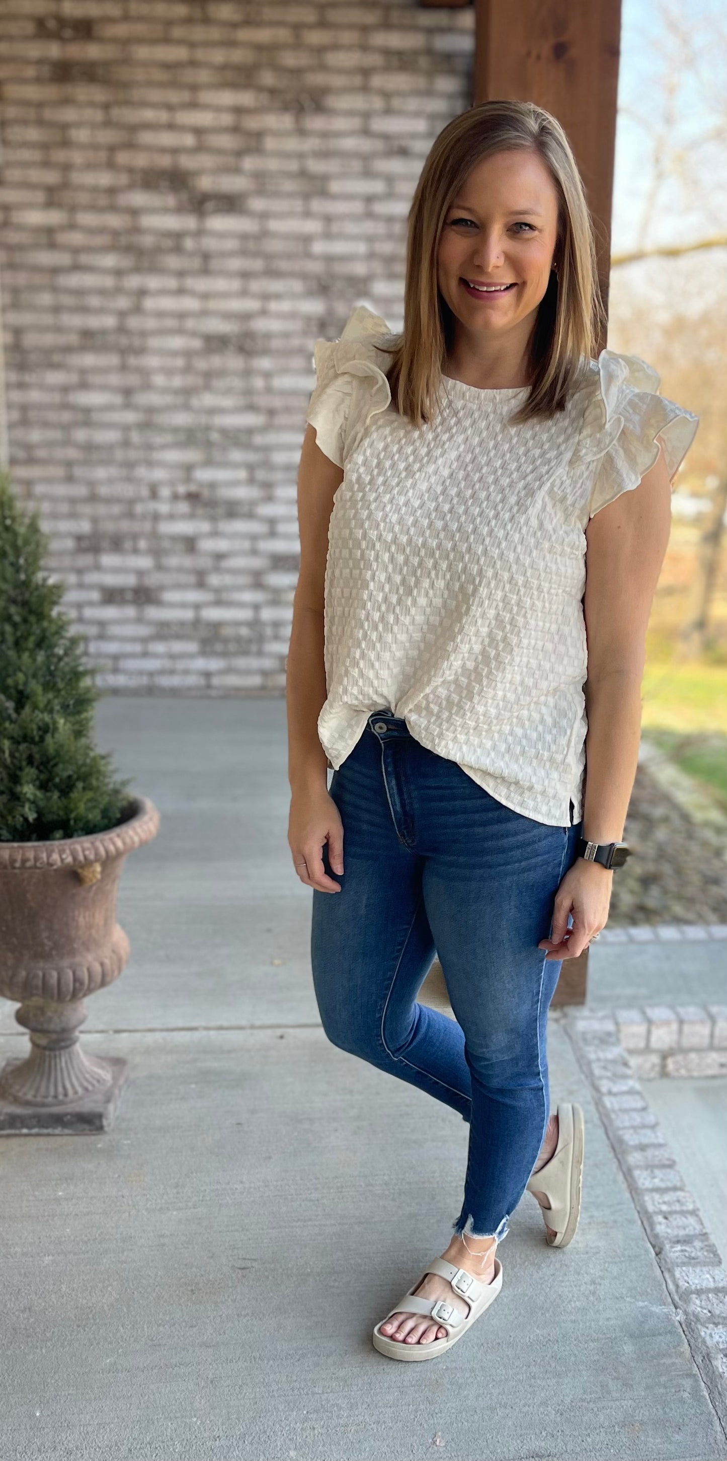 Abby Textured Flutter