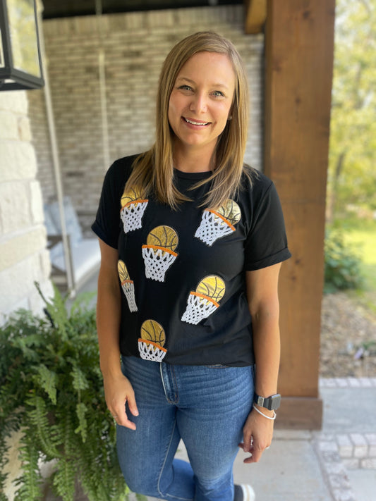Sequin Basketball Tee