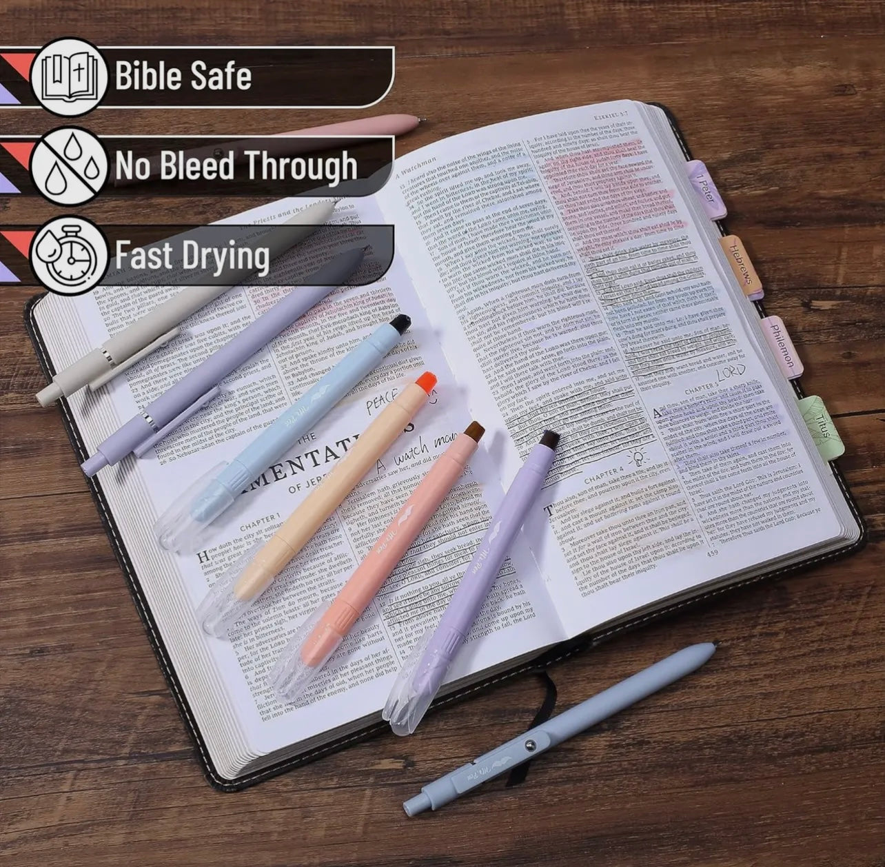 Gel highlighter and pen set