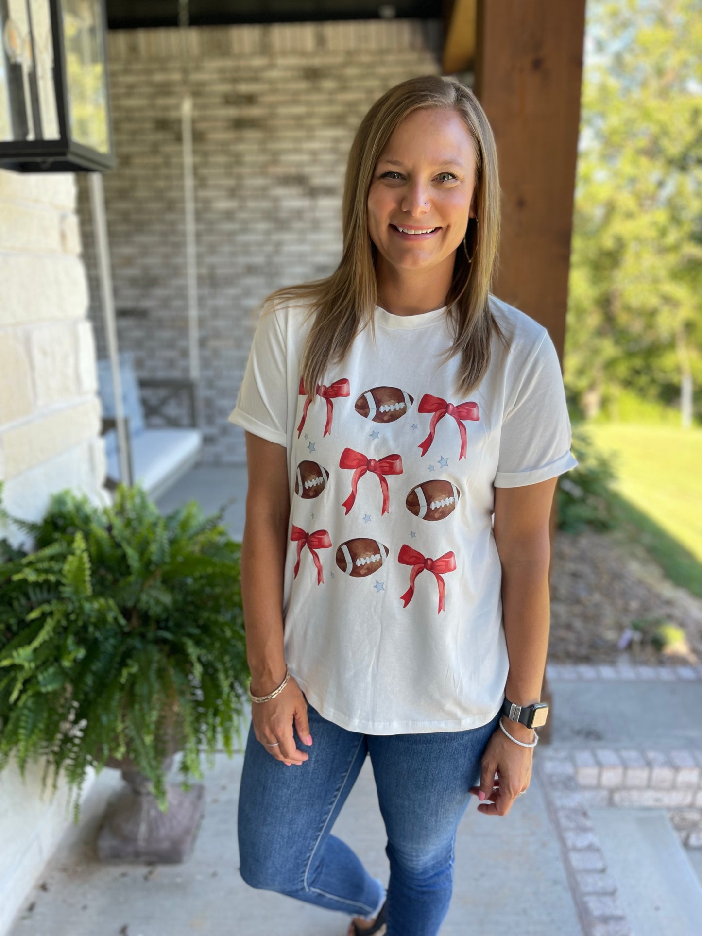 Southern Belle Football Tee