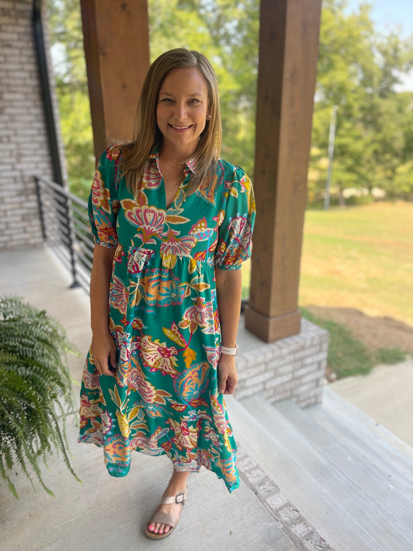 Floral Wave Dress