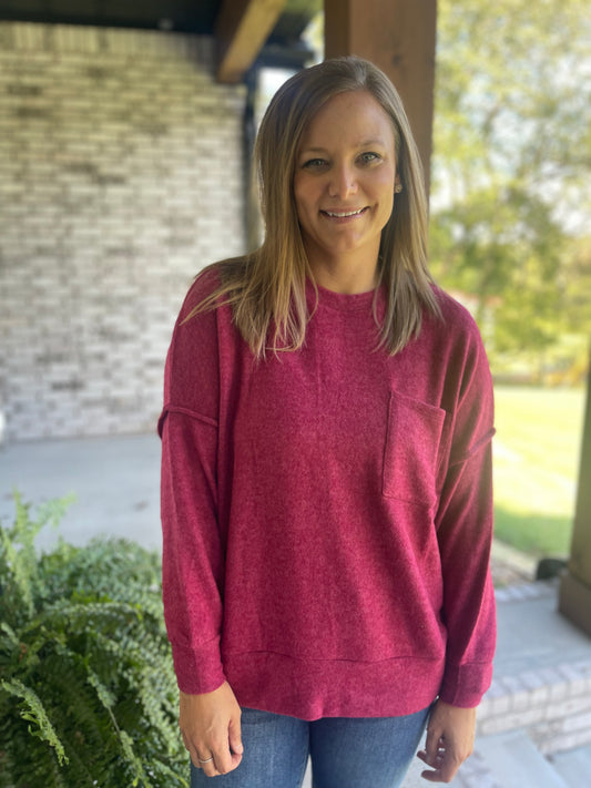 Fleece pocket top