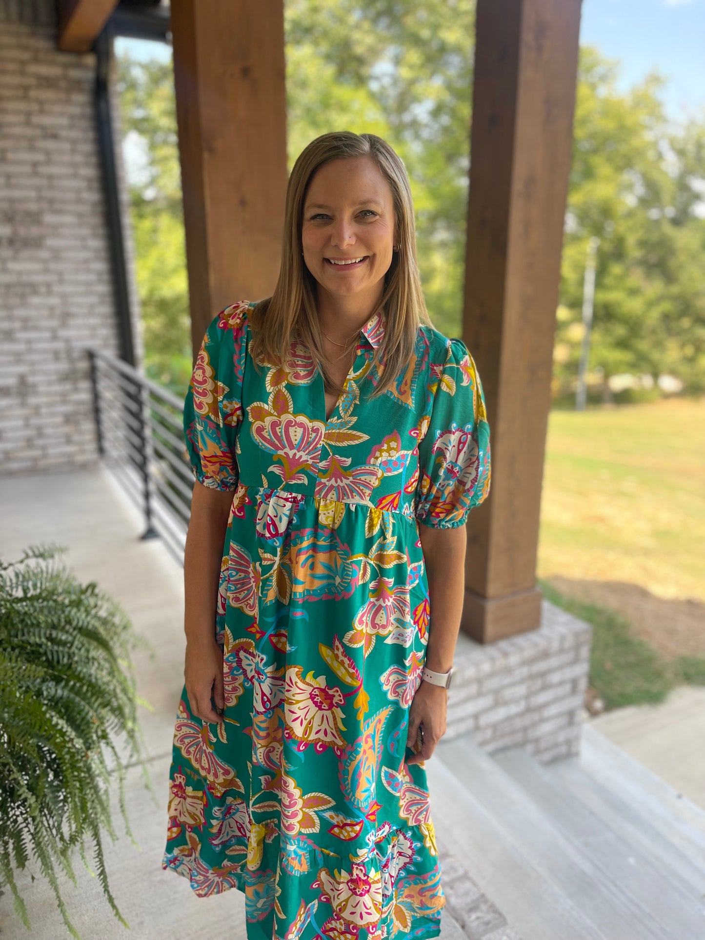 Floral Wave Dress