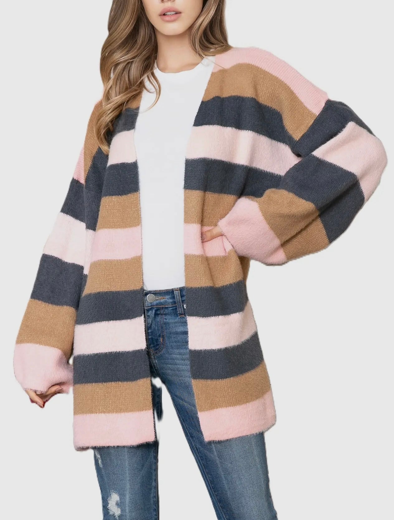 Belmont Stripe cardigan