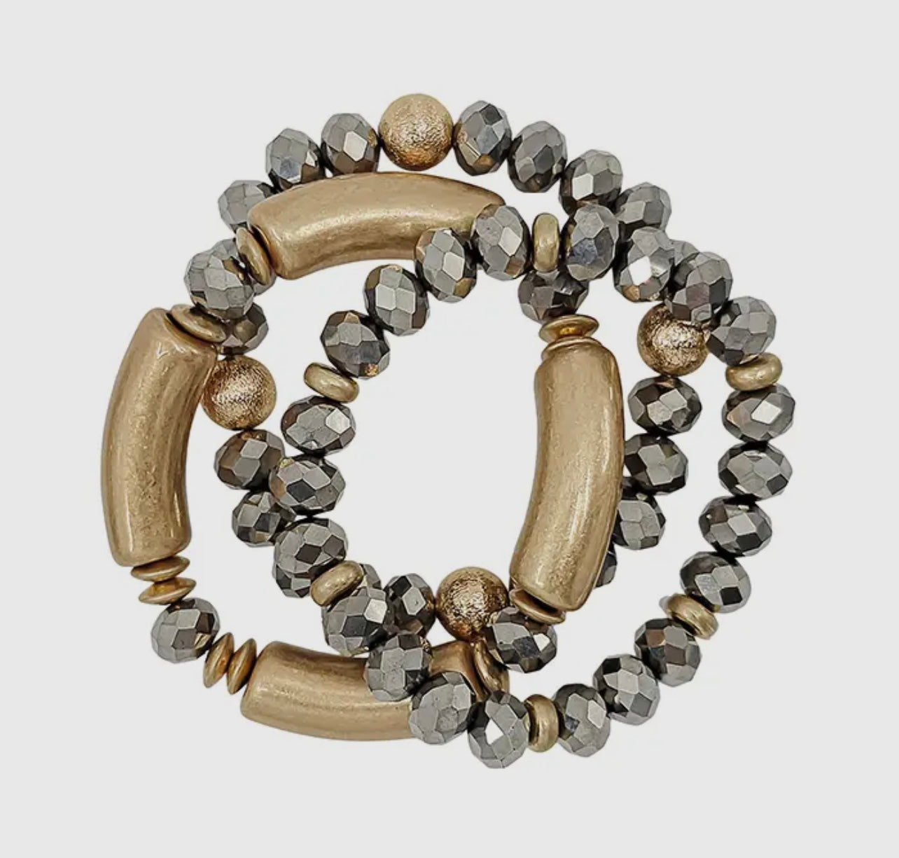 Hematite Bracelet stack