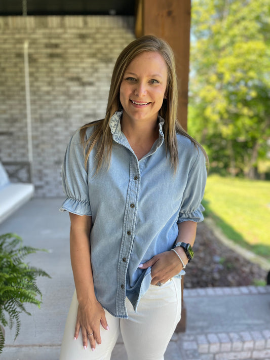 Denim Beau top