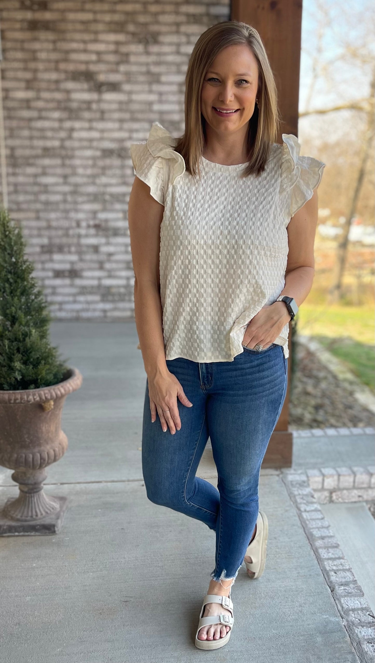 Abby Textured Flutter